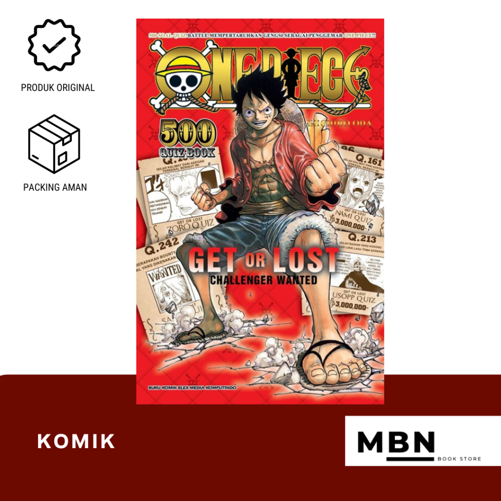 KOMIK ONE PIECE 500 QUIZ - EIICHIRO ODA