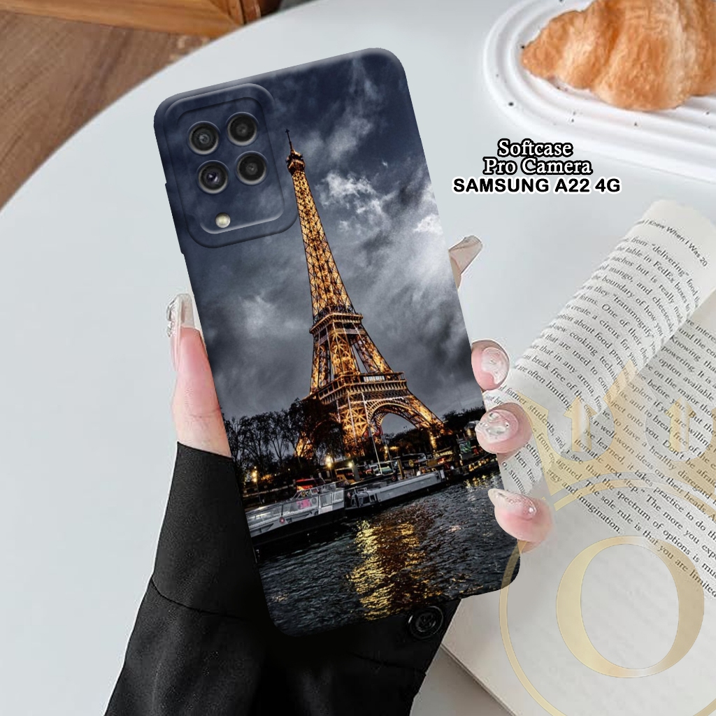 Softcase Samsung Galaxy A22 4G - ORORA - Casing Samsung Galaxy A22 4G - Motif case Paris - softcase 