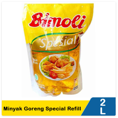 

bimoli minyak goreng special refill 2000ml