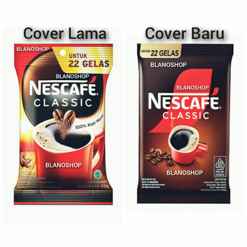 

Kopi Nescafe Classic Bag 45g