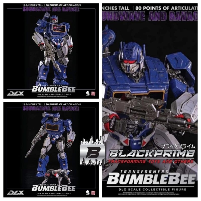 THREEZERO 3A DLX SCALE SOUNDWAVE RAVAGE TRANSFORMERS BUMBLEBEE MOVIE