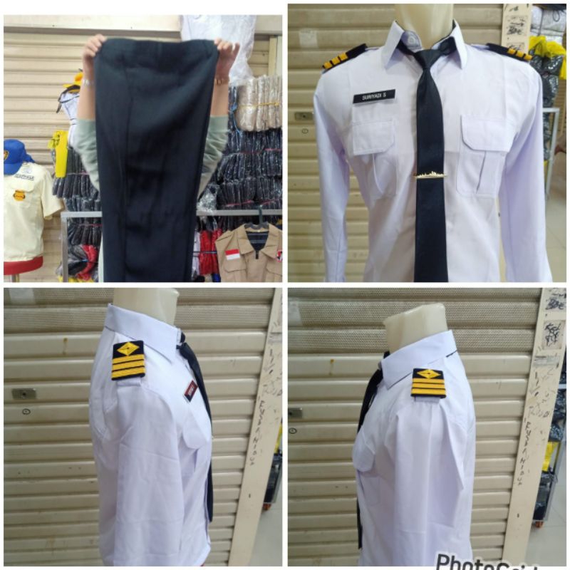 KEMEJA PELAYARAN SATU STEL/SERAGAM PELAYARAN SATU STEL/ HEM PELAYARAN SATU STEL/KEMEJA/ PELAYARAN/ H