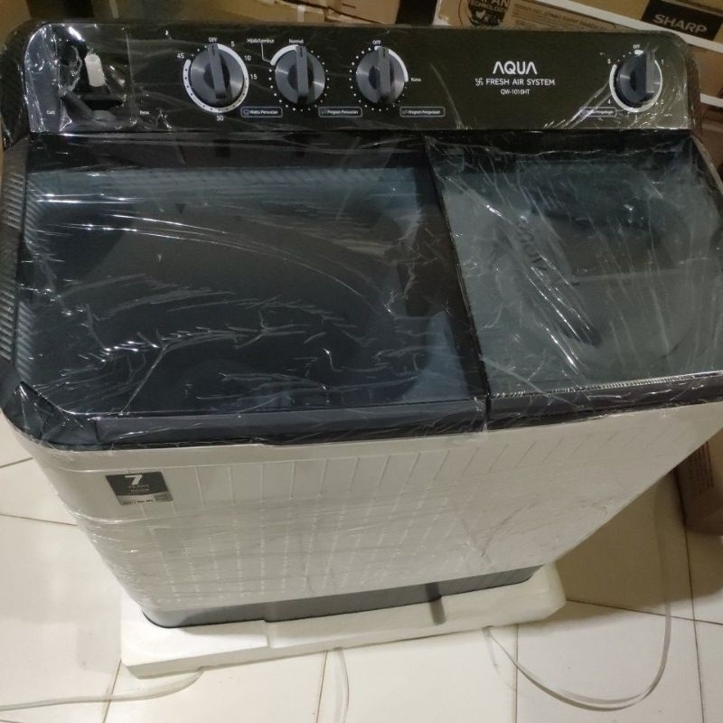 AQUA MESIN CUCI 2 TABUNG 10 KG QW 1010 QW1030 KAPASITAS 10KG/ PROMO
