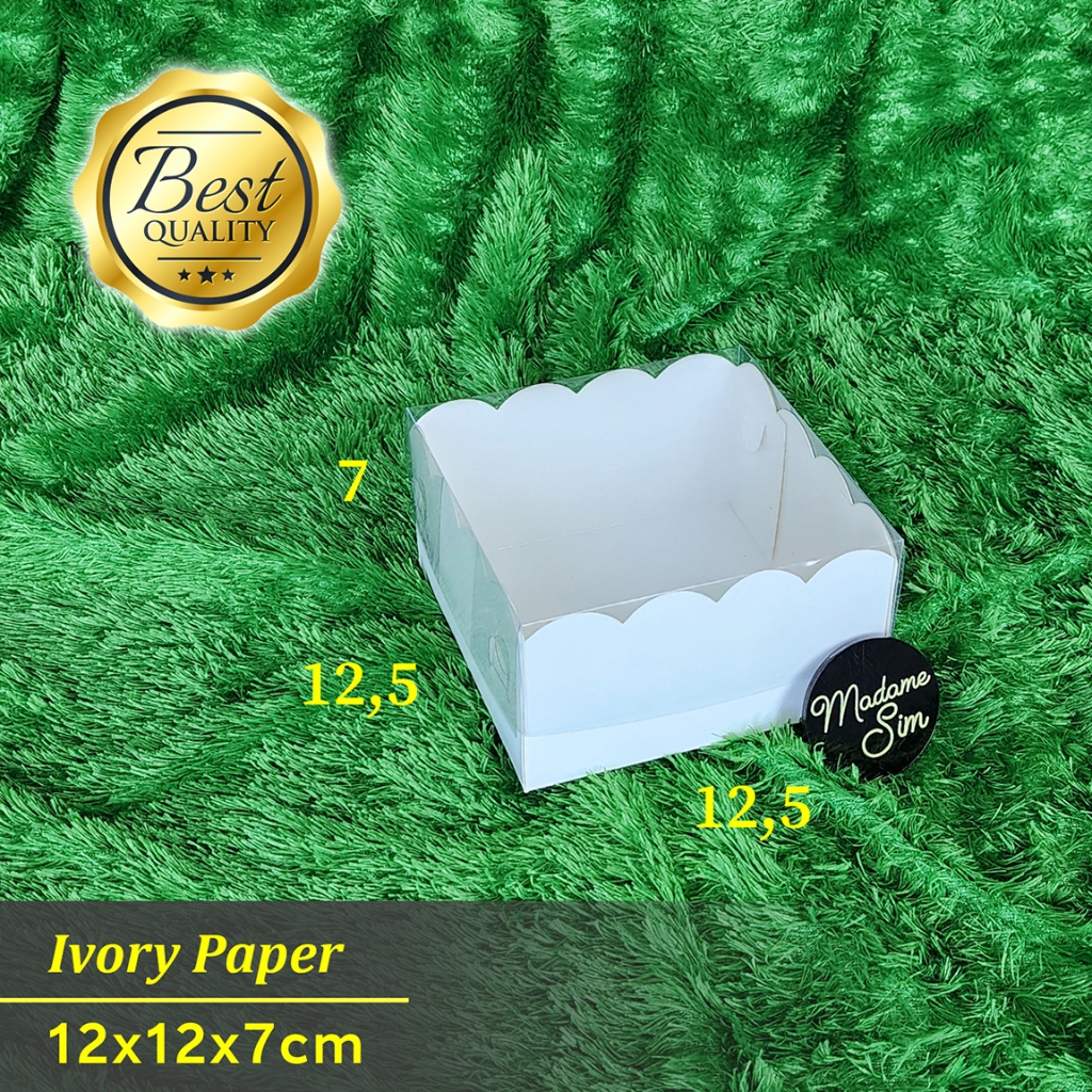 

BOX MIKA PUTIH - DUS HAMPERS - KOTAK PIZZA 12x12x7 (ISI : 10 PCS)