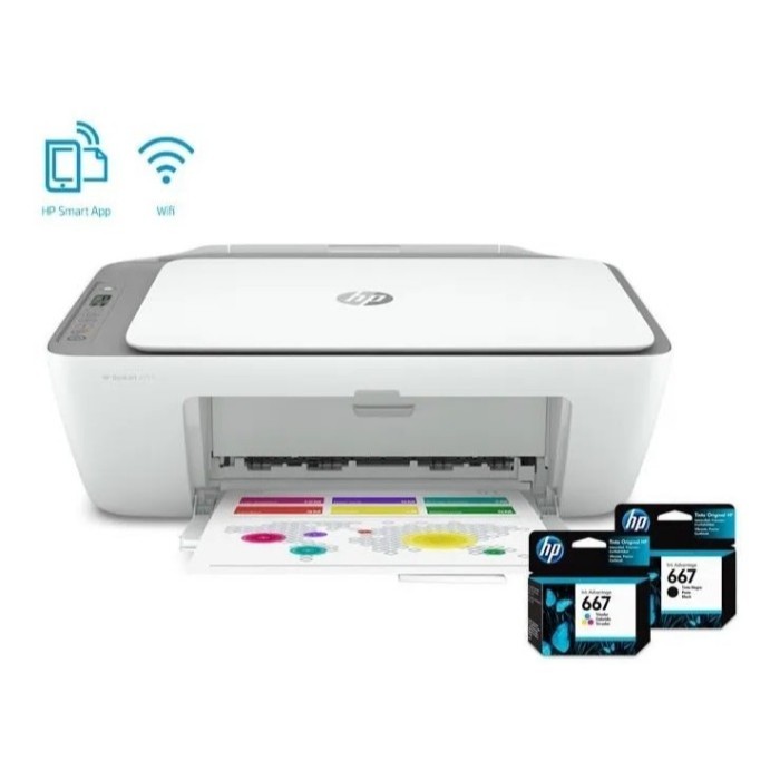 Gramedia Bengkulu - Printer HP Deskjet 2775 Wireless