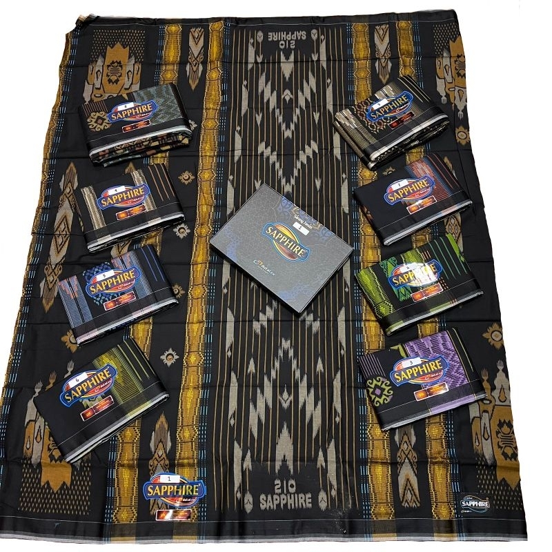 SARUNG SAPPHIRE STK SAPPHIRE TIMBUL KEMBANG SONGKET