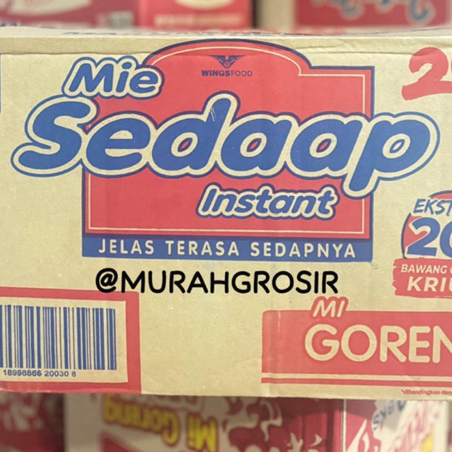 

[1 BUNGKUS ISI 40 BUNGKUS] MIE SEDAAP GORENG / SEDAAP AYAM BAWANG / SEDAAP SOTO /SEDAAP KOREAN SPICY CHIKEN