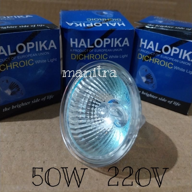 Lampu Halogen Halopika MR16 220V 50W