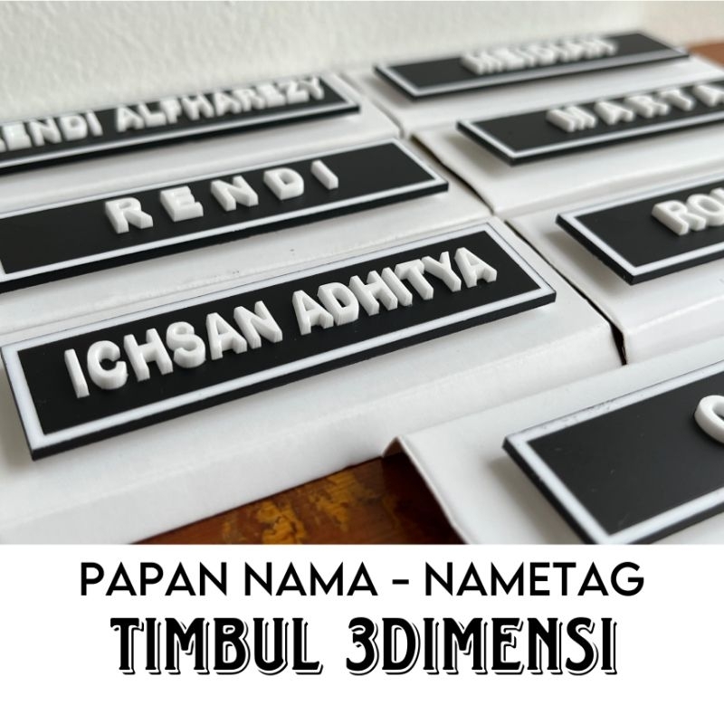 

Nametag TIMBUL - Papan Nama Akrilik