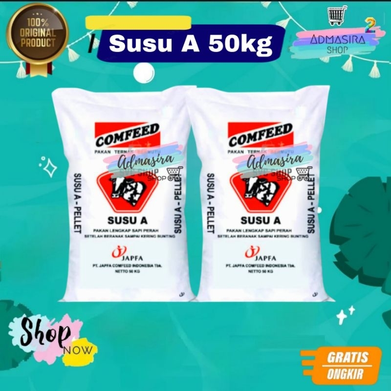 SUSU A 50kg Konsentrat Sapi Perah Pelancar Susu Comfeed Original Repack 50 kg