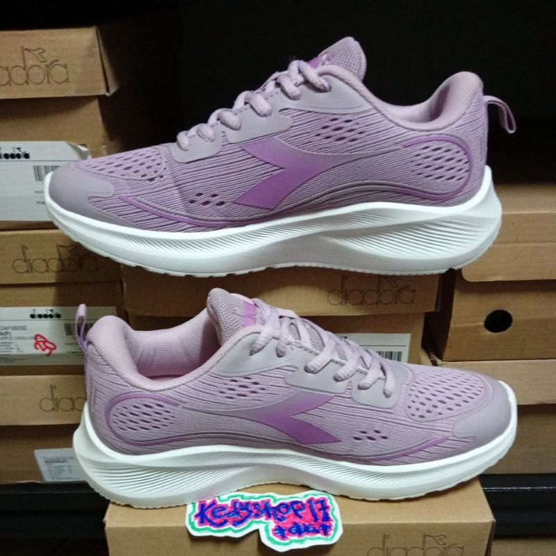 Sepatu Olahraga wanita Diadora Hubair (F) Lilac women running shoes Original