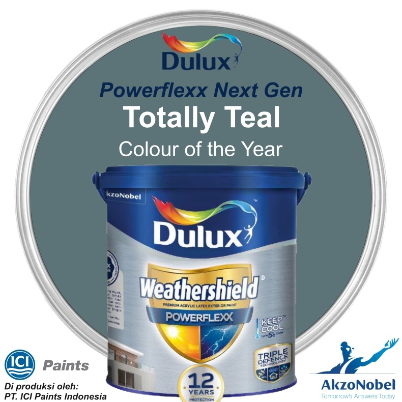 CAT DULUX WEATHERSHIELD POWERFLEXX 20 LT - TOTALLY TEAL