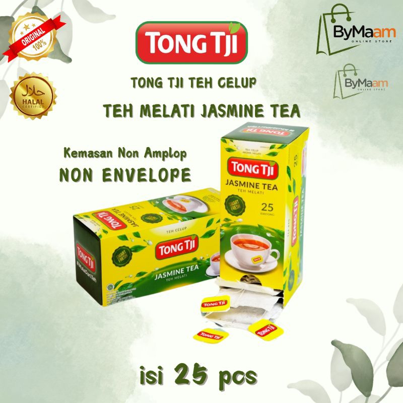

Teh Celup TONG TJI Teh Jasmine Tea Teh Melati isi 25 Kantong Non Envelope/Non Amplop