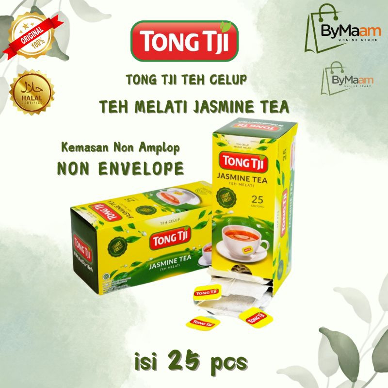 

Teh Celup TONG TJI Teh Jasmine Tea Teh Melati isi 25 Kantong Non Envelope/Non Amplop