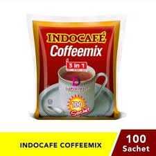 

ISI 100 PC ~ DY ~ KOPI INDOCAFE COFFEEMIX 3IN1 Pack Coffee Coffe Robusta