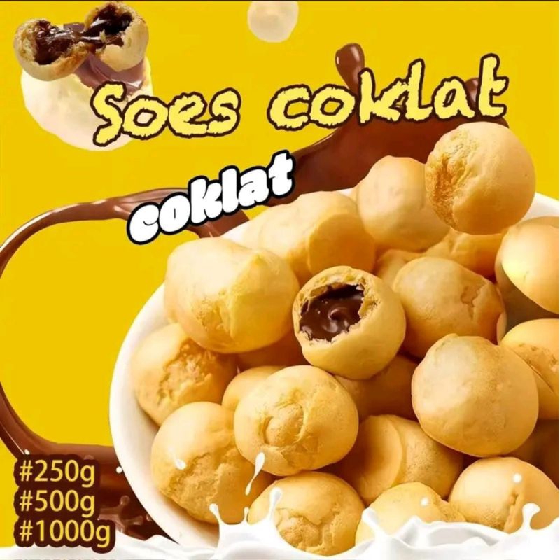 

Soes Coklat Cokelat/Strawberry Kue Sus Kering