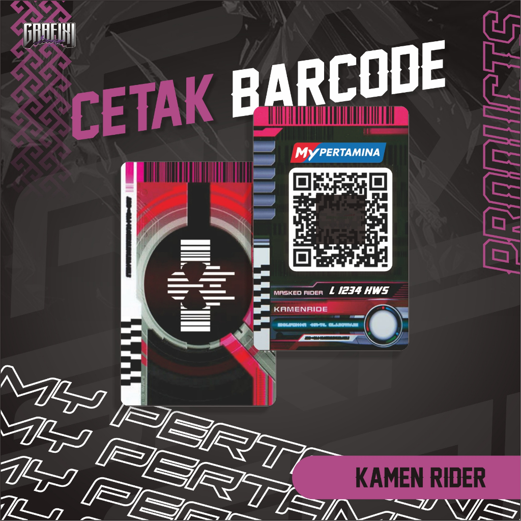 

CETAK BARCODE MY PERTAMINA KARTU PVC TEMA KAMEN RIDER CUSTOM 2 SISI
