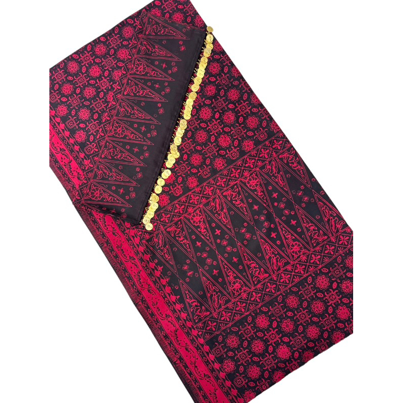 set kain tekuluk batik jambi asli dengan ronce