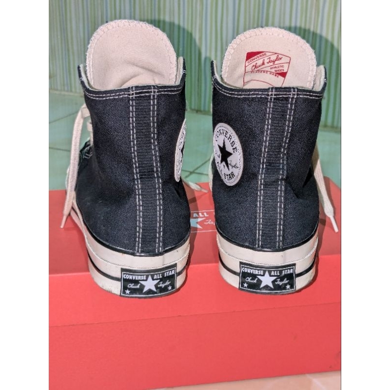 Converse Chuck Taylor 70s High Black White Egret Sepatu Pria
