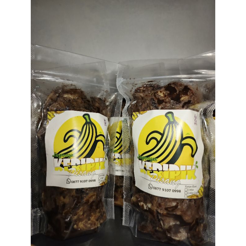 

Keripik pisang coklat lumer