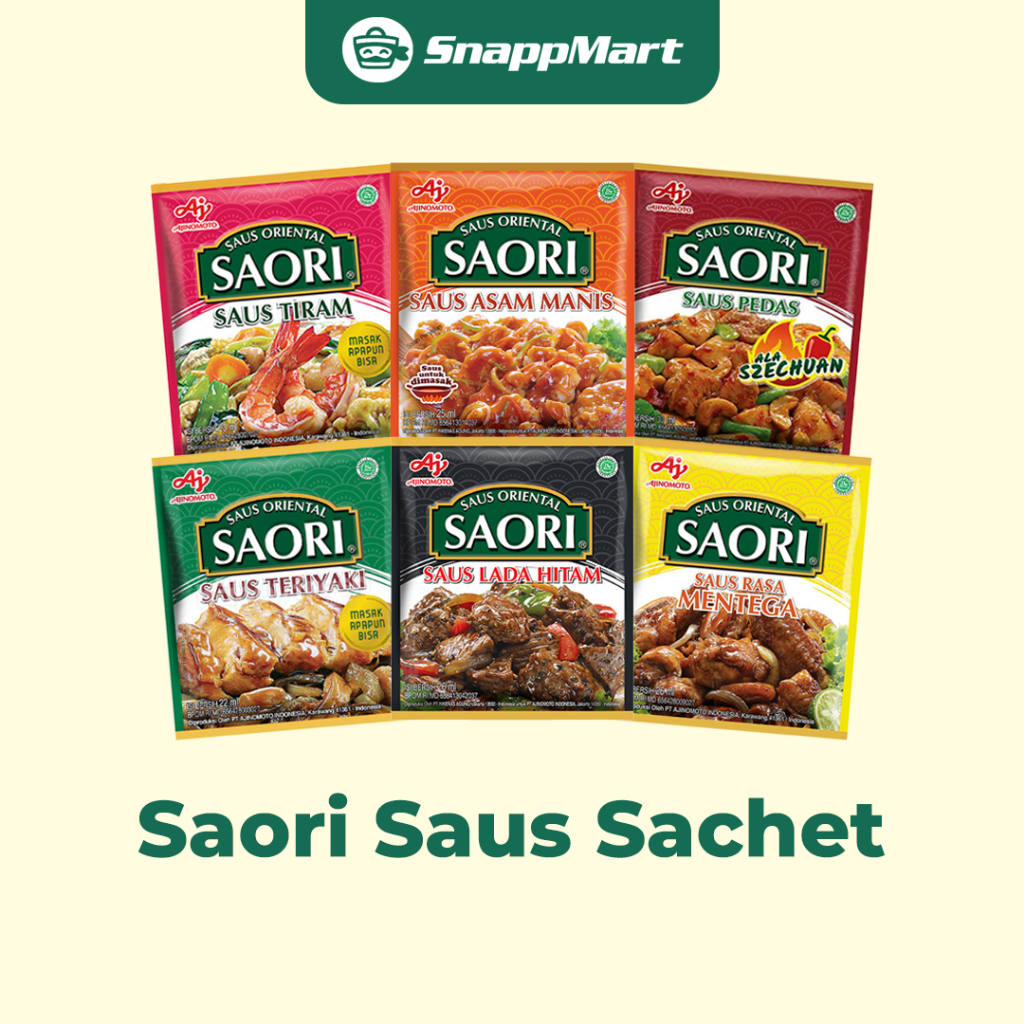 

Saori Saus Oriental Sachet (1 pcs) - REGULER / INSTANT / SAMEDAY - Bahan Masak & Bumbu