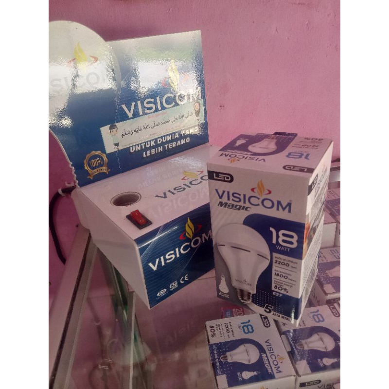 Lampu emergency visicom 18watt/Led Magic visicom