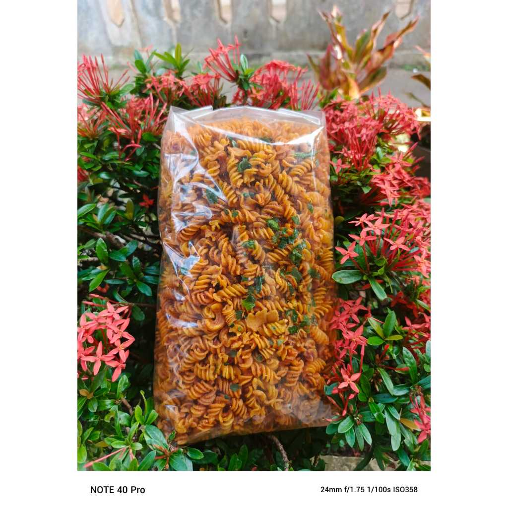 

Makaroni Spiral Pedas Daun Jeruk Ternampol