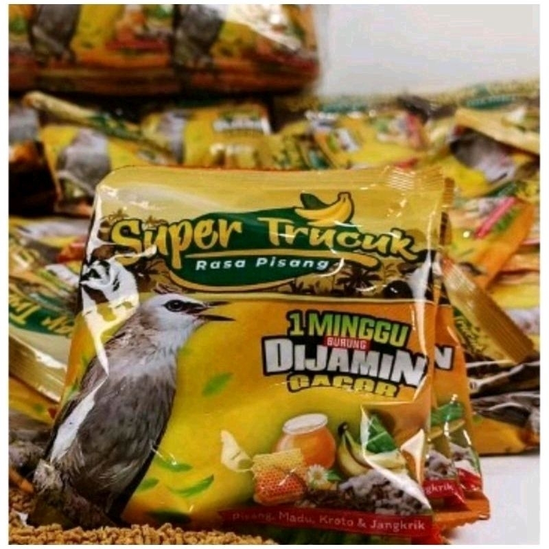 SUPER TRUCUK PUR VOER PISANG PAKAN BURUNG trucuk kutilang cucak ijo isi 100 gr