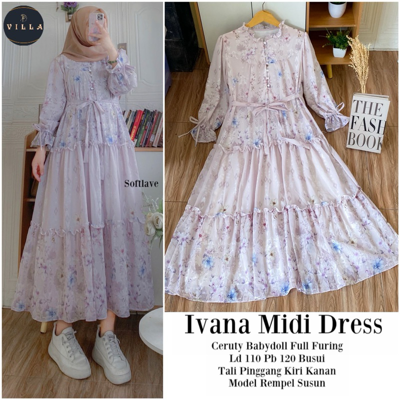 IVANA MIDI DRESS CERUTY GAMIS REMAJA LEBARAN