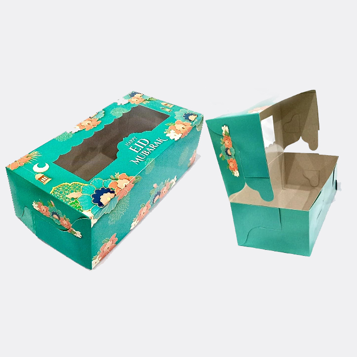 

( 5 pcs ) Dus Brownies Idul Fitri Kardus Kue Cake Lebaran Kotak Hampers 30x10x6 cm