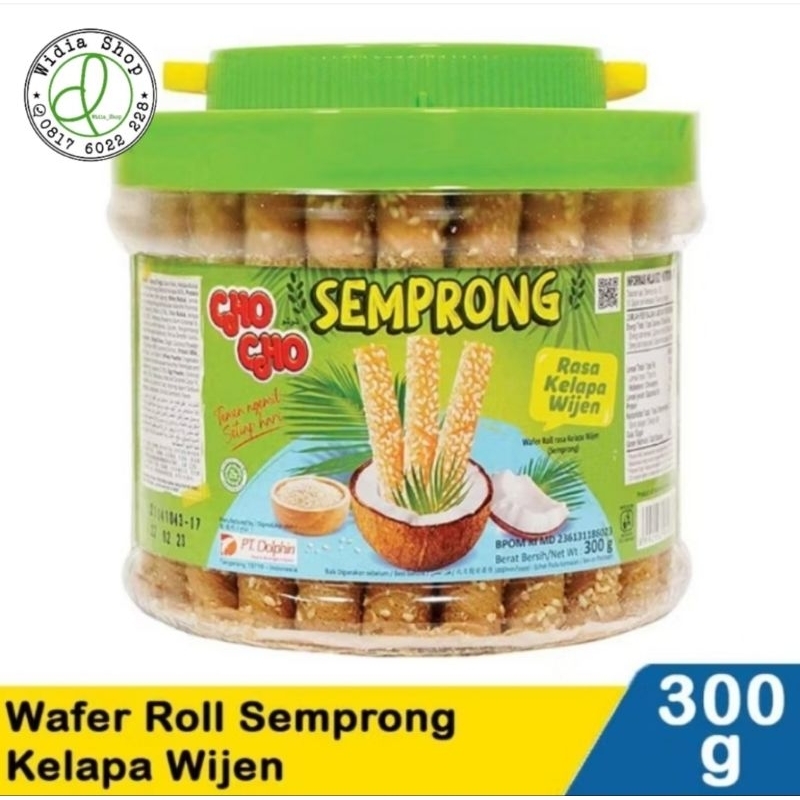 

Cho Cho Wafer Roll Semprong Kelapa Wijen 300gram