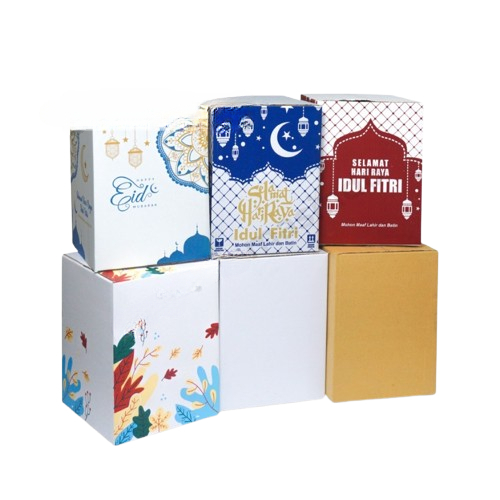 

isi 10 kardos parsel kue kering lebaran dus packing bingkisan idul fitri ukuran 25x25x33 cm