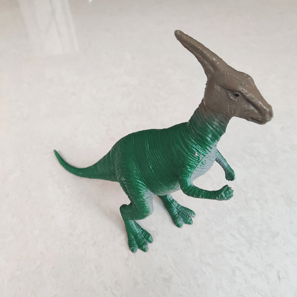 PRELOVED MAINAN ANAK BONEKA KARET PARASAUROLOPHUS BISA BUNYI