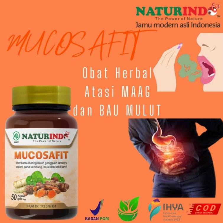 Herbal Mucosafit mengatasi bau mulut lambung pencernaan obat bau mulut obat lambung obat pencernaan