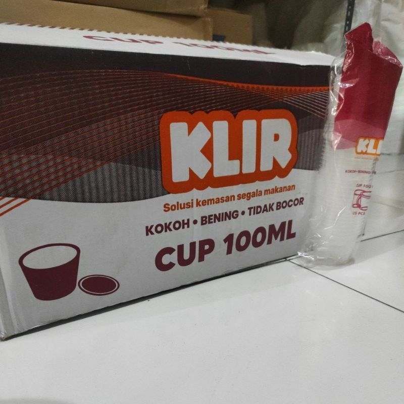 Thinwal Cup 100ml (25pcs) / Cup Puding 100ml / OTG merpati 100ml / Cup Agar Plastik 100ml
