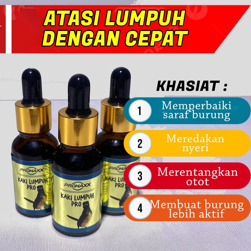 PROMAXX KAKI LUMPUH PRO VITAMIN SUPLEMEN UNTUK MENGOBATI KAKI LUMPUH SEMUA BURUNG