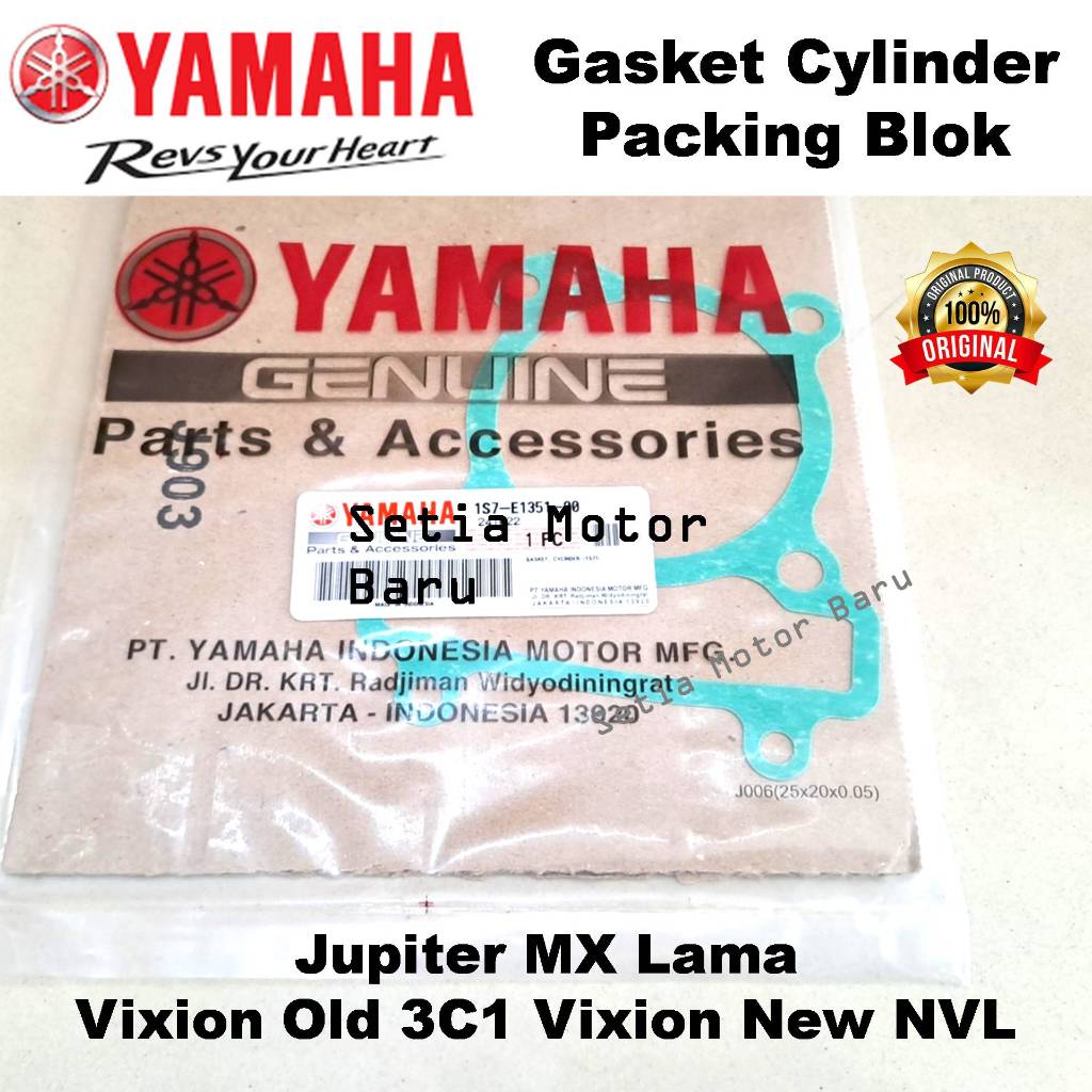 Gasket Cylinder Pak Packing Blok Vixion Old Vixion New NVL Mx Lama Ori Asli Yamaha