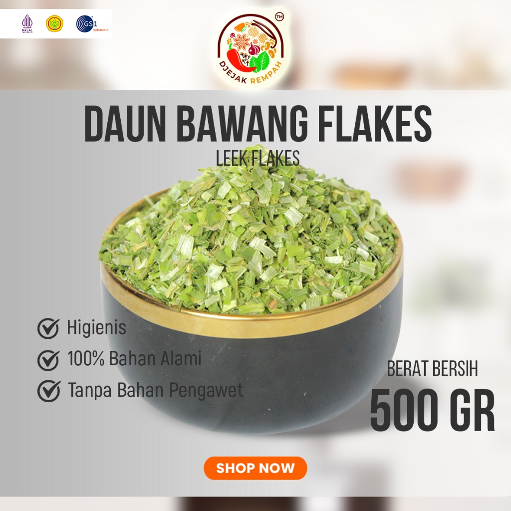 

Daun Bawang Kering / Leek Dried Oven PREMIUM (Kemasan 100 Gr - 500 Gr)