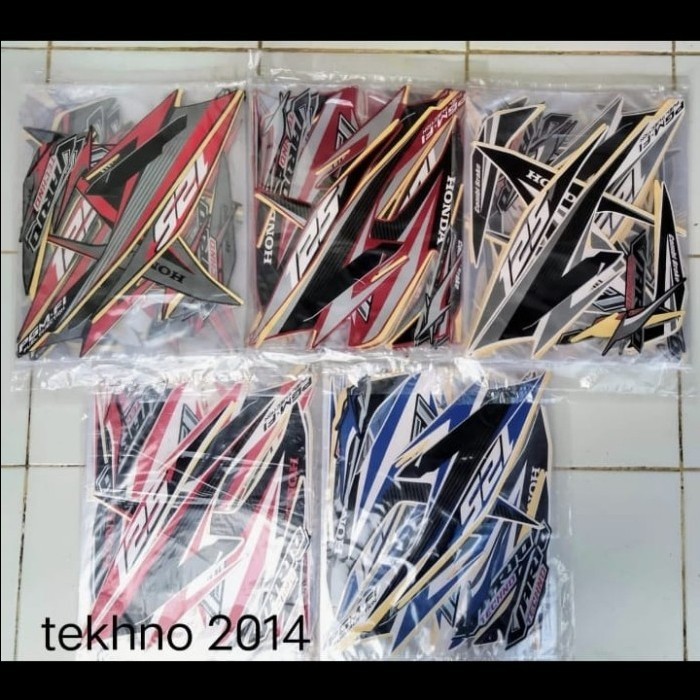STIKER MOTOR STRIPING LIS STANDART VARIO 125 TECHNO 2014 VARIO 125
