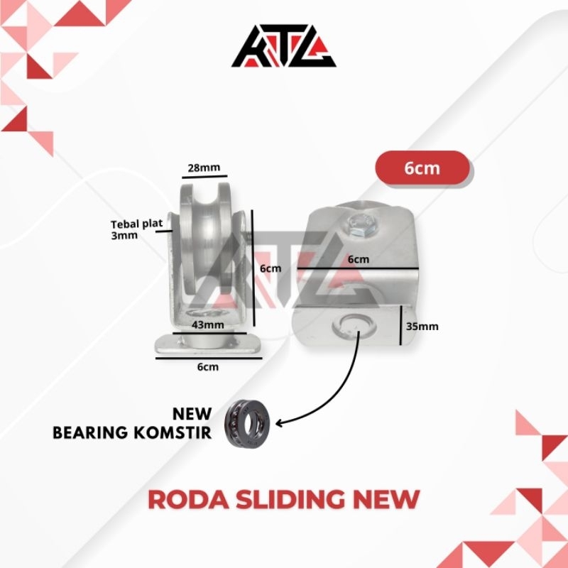 Nimira_Amira Roda Pagar Heavy Duty Roda Pagar Sliding Roda Pagar Sliding Roda Pagar Lipat, Pagar