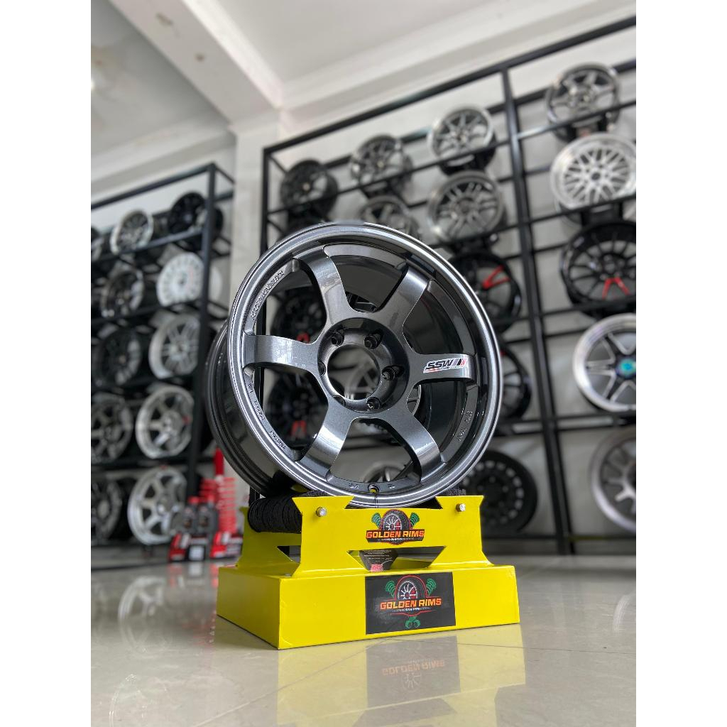 Velg mobil Te37 progresive ring18 ssw s202 bisa untuk mobil pajero fortuner hilux dll