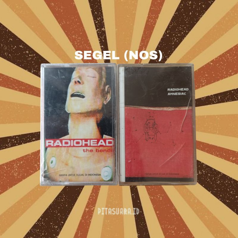 Cassette Radiohead Segel (NOS) Sepaket kaset pita Radiohead New