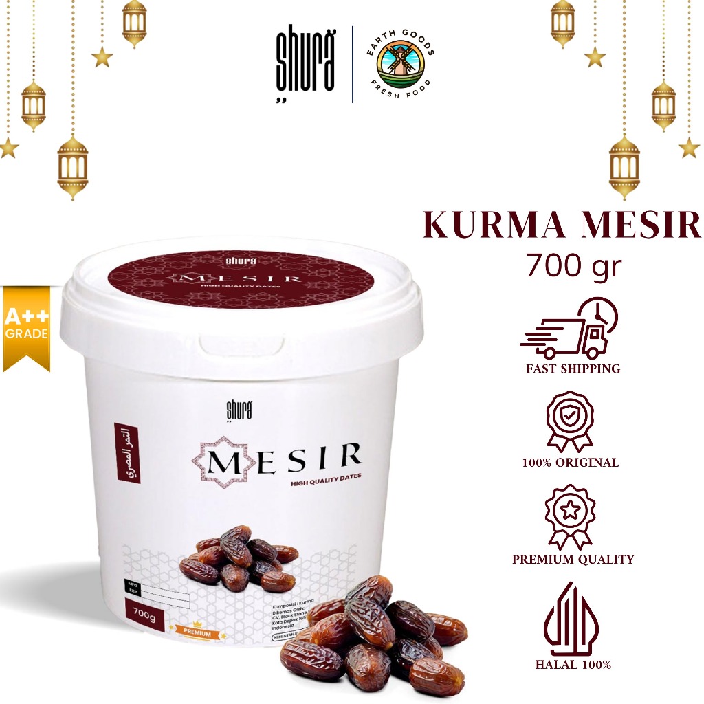 

Shura Kurma Mesir 700g Ember Egyptian Dates Premium Original High Quality Manis Jumbo Kurma Arab Oleh Oleh Haji Umroh