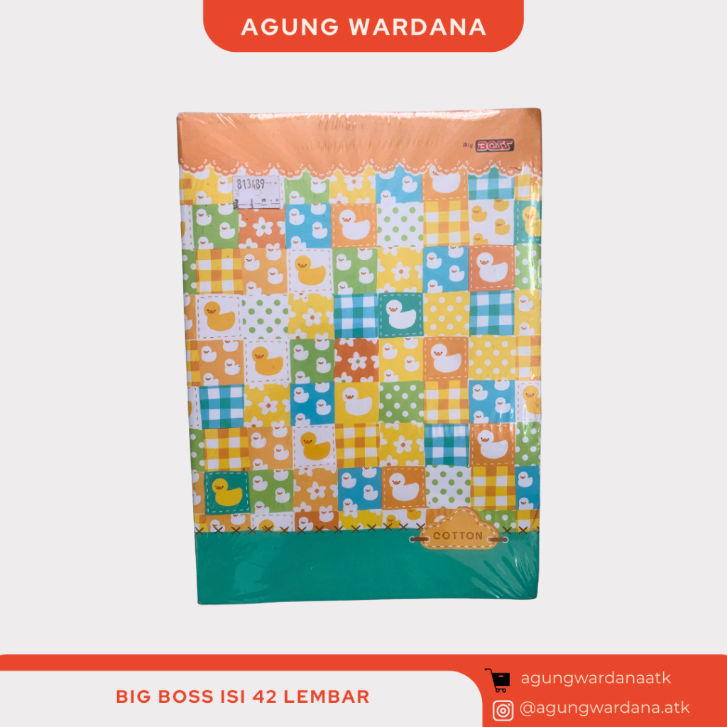 

BUKU TULIS BIG BOSS ISI 42 LEMBAR 1 PACK 6 PCS