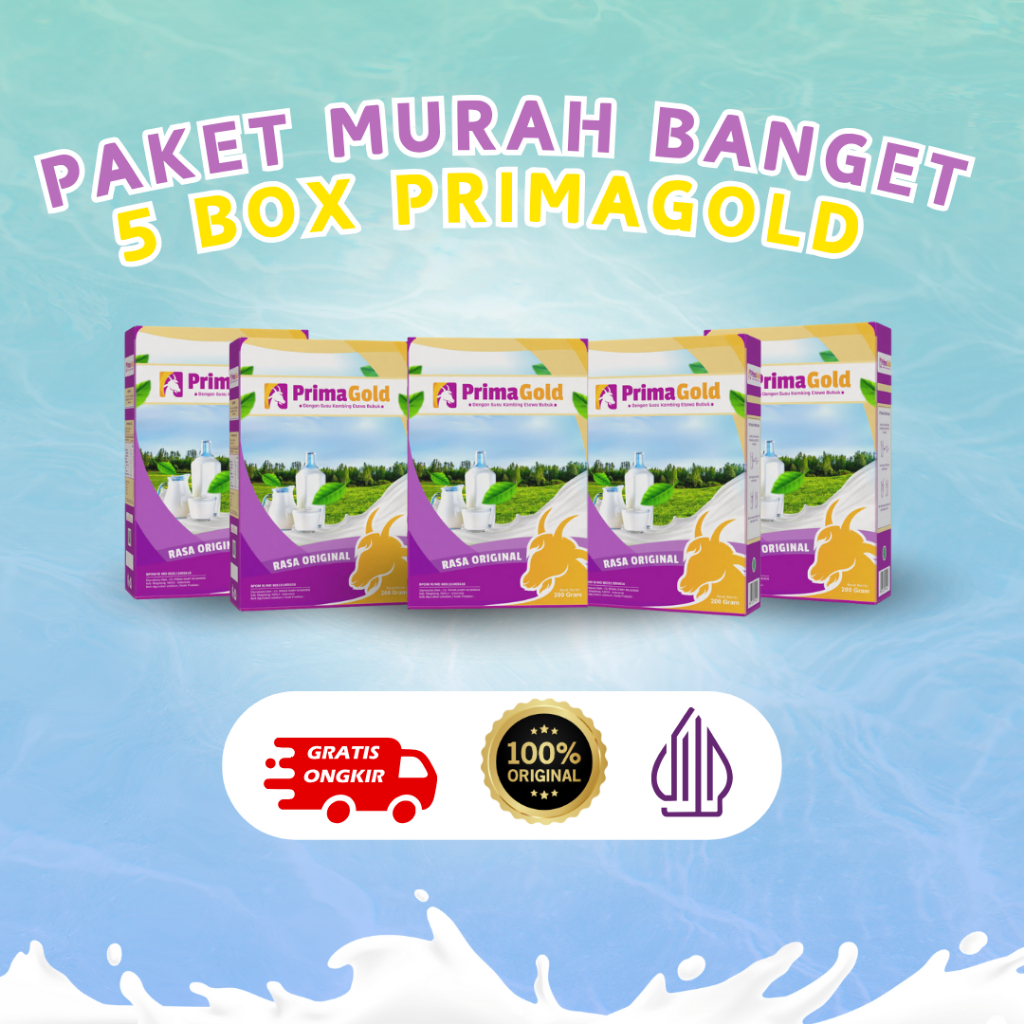 

SUSU KAMBING ETAWA PRIMAGOLD - PAKET 5 BOX