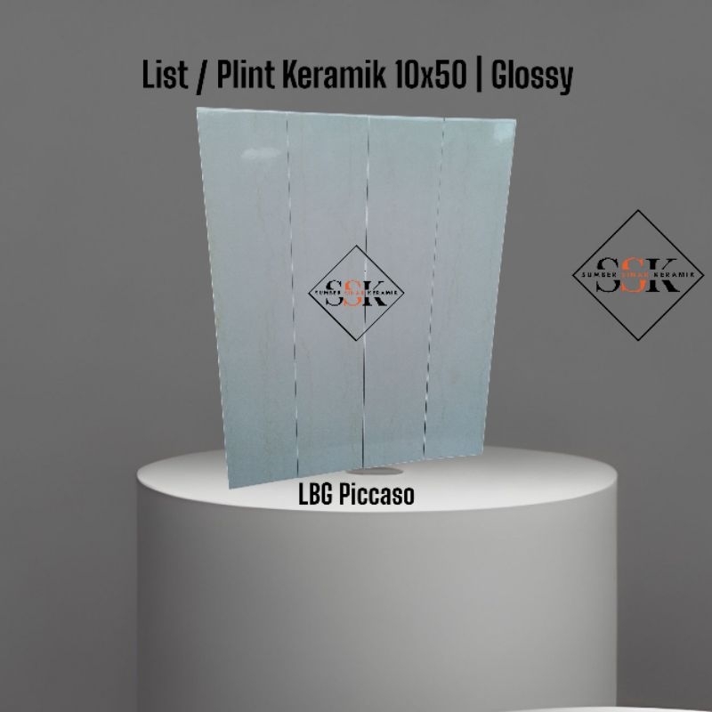 List / Plint Keramik 10x50 LBG | Glossy