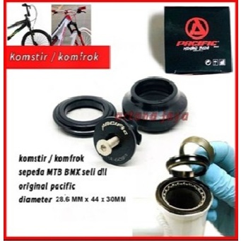 komstir sepeda BMX MTB head set tanam / com tanam 28.6 pacific MTB lipat bmx