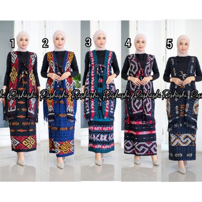 AUDYA ROMPI, SETELAN BLOUSE DAN ROK PANJANG TERBARU,BAJU KANTORAN WANITA, OUTER TUNIK