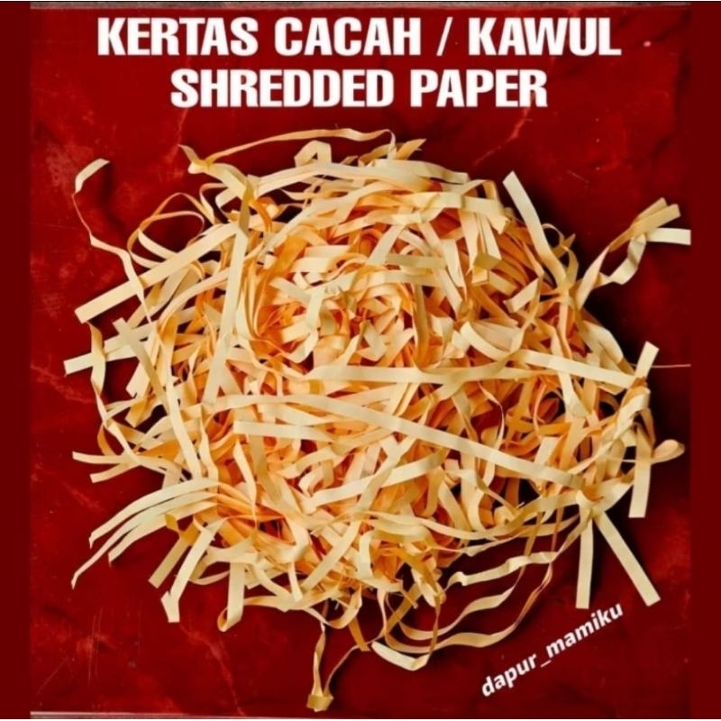 

(1KG) TERMURAH !!! Shredded Paper / Kertas Cacah Serut Kawul Dos / Isi Gift Box Filler