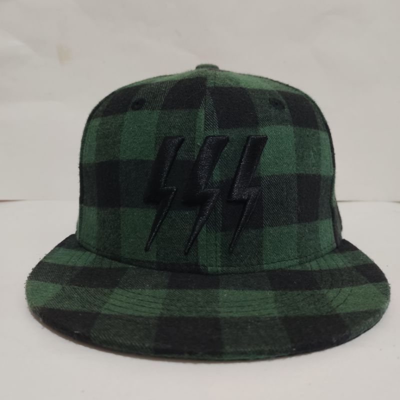 Topi Elstinko SnapbackGreen black Tartan